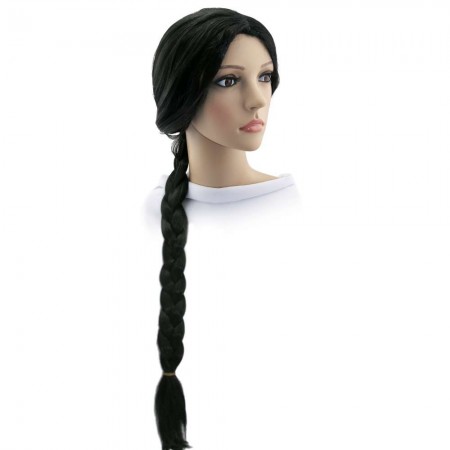 Перука Одна Коса 90см (чорна)