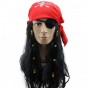 Парик Пиратки с банданой (+повязка на глаз)