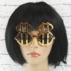 Очки Доллары (золотые)