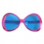 Очки Гигант круглые Металлик (фуксия)