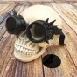 Очки Стимпанк Гогглы Премиум с шипами (черные)