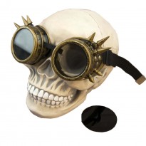 Окуляри Стимпанк Гогли Преміум з шипами (золото антик)