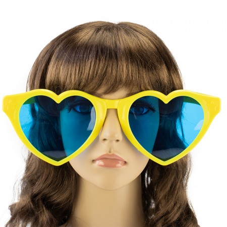Окуляри Гігант Серце (жовті)