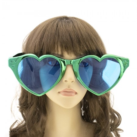 Очки Гигант Сердце Металлик (зеленые)