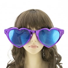 Очки Гигант Сердце Металлик (фиолетовые)