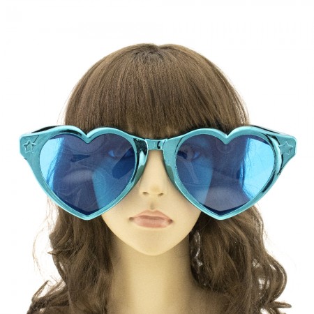 Очки Гигант Сердце Металлик (бирюзовые)