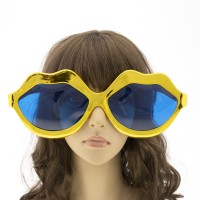 Окуляри Гігант Губи Металик (золоті)