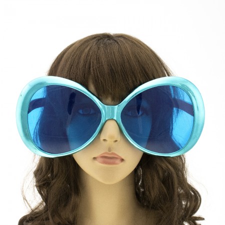 Очки Гигант круглые Металлик (бирюзовые)