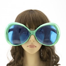 Очки Гигант круглые Металлик (зеленые)