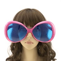 Окуляри Гігант круглі Металік (фуксія)