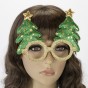 Окуляри Новорічні Ялинки (зелені)