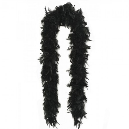 Боа из перьев 80г (черное)