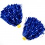 Помпоны для чирлидинга с кольцами для пальцев уп. 2 шт (синие)