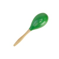 Деревянные Маракасы для танцев 22см (зеленые) (1шт)