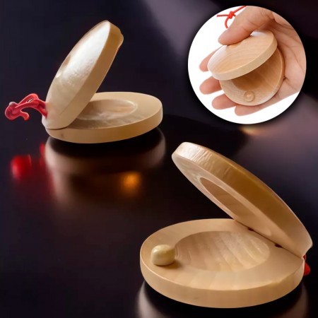 Деревянные Кастаньеты для танцев (уп. 2 шт)