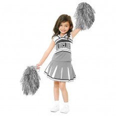 Помпоны для чирлидинга с ручками уп. 2 шт (серебряные)