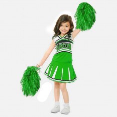 Помпоны для чирлидинга с ручками уп. 2 шт (зеленые)