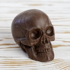 Декоративный Череп из мыла 115г (шоколадный)