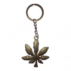 Брелок вінтажний Канабіс