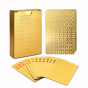 Карты игральные пластиковые (золотые)