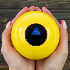 Шар Предсказатель на Украинском языке (10см) желтый