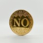 Сувенирная монета принятия решений YES/NO 3701 (золотая)