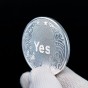 Сувенирная монета принятия решений YES/NO 3802 (серебряная)