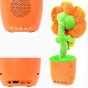 Интерактивная игрушка танцующий Цветок, блютуз колонка с FM радио Dancing Flower (оранжевая)