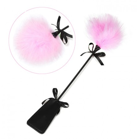 Стек Бдсм с пушком розовый (только для сексшоп)