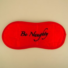 Маска для сна BE NAUGHTY (красная)