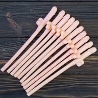 Пикантные Трубочки Вилли для коктейлей (уп. 10шт)