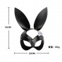 Маска еротична Зайчик шкіряний