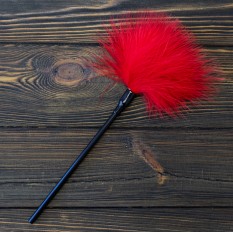 Эротический Тиклер с пушком (красный) (только для сексшоп)