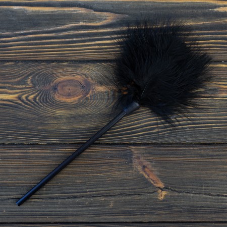 Эротический Тиклер с пушком (черный) (только для сексшоп)