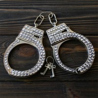 Наручники ігрові Shine зі стразами на блістері