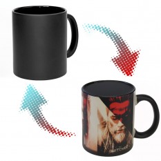 Чашка хамелеон 66004 Ведьмак Геральт (черная)