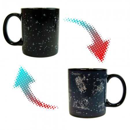Чашка хамелеон Звездное небо Знаки зодиака