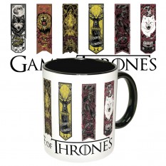 Чашка с принтом 63316 Игра Престолов2 (черная)