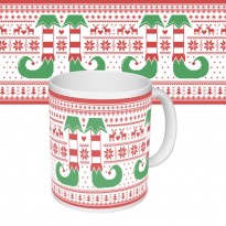Чашка с принтом 63611 новогодняя Носки эльфа