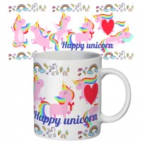 Чашка з принтом 63146 Щасливий єдиноріг