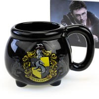 Кружка Гарри Поттер Котелок с гербом Пуфендуй