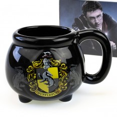 Кружка Гарри Поттер Котелок с гербом Пуфендуй