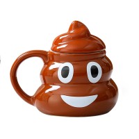 Кружка керамическая фигурная Какашка Emoji №1