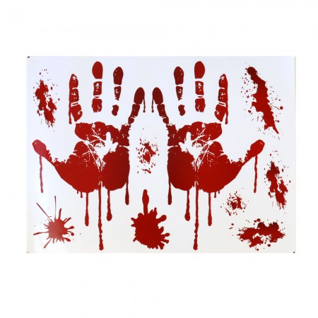 Інтер'єрна наклейка HL Криваві сліди Руки 35х25см