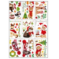 Інтер'єрна наклейка NG Merry Christmas Cats JD2312 (9 аркушів А4)