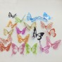 Наклейка 3D Бабочки H-Z-102 разноцветные (уп.18 шт)
