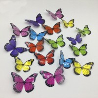 Наклейка 3D Метелики HZ-104 з чорною окантовкою (уп.18 шт)