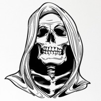 Інтер'єрна наклейка HL Похмурий Жнець FX3007 60х65см