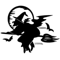 Интерьерная наклейка HL Ведьма FX3017 52х60см