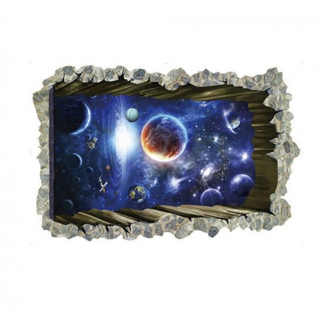 Интерьерная наклейка SS Космос Окно в галактику SK9304N 90х60см